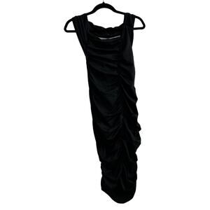 NWOT Women's Black Open Back Bodycon Sexy Cocktail Party Dress Large